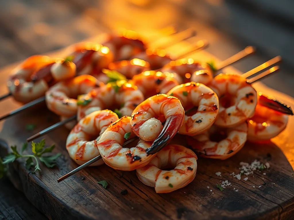 Sun-Kissed Grilled Shrimp Skewers: An authentic Masterpiece