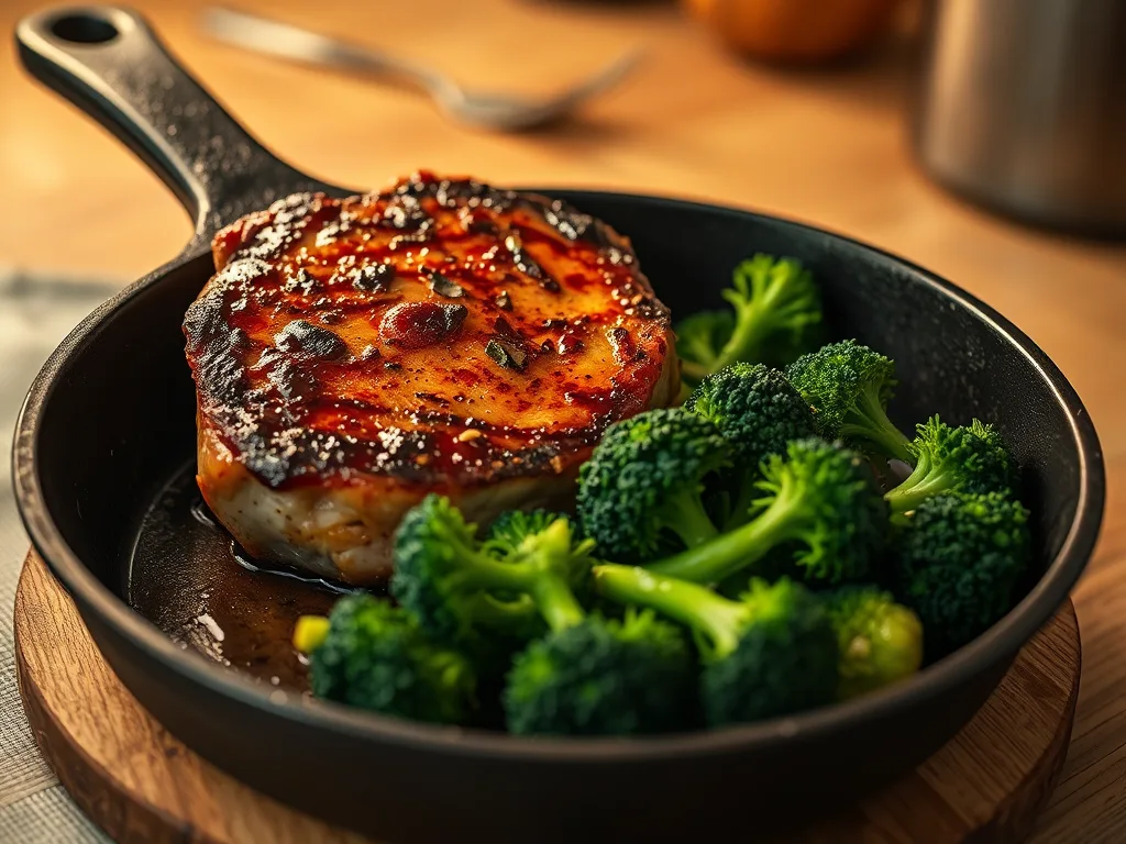 Pan-Seared Pork Chop with Garlic Sautéed Broccoli: A expert guide to Honest Cooking