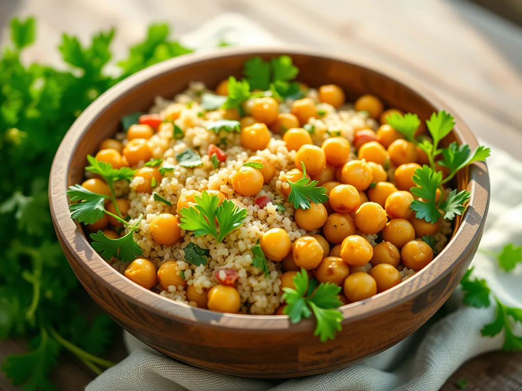Sun-Drenched Quinoa & Chickpea Harvest Salad