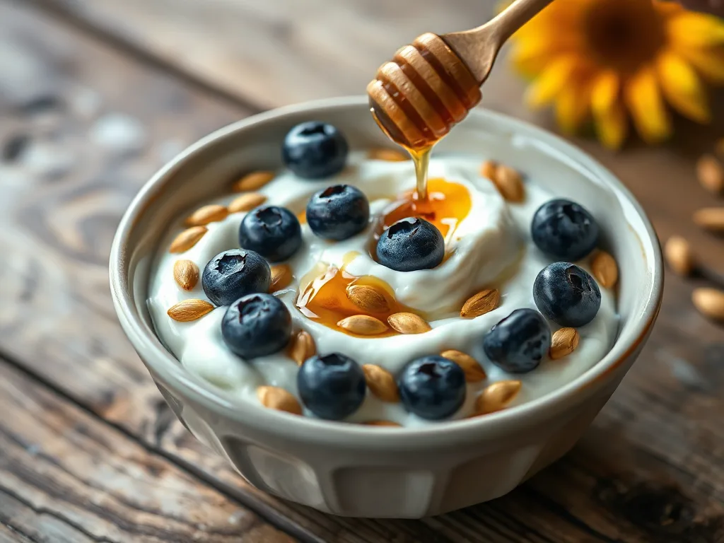 Sun-Kissed Greek Yogurt with Toasted Sunflower Seeds