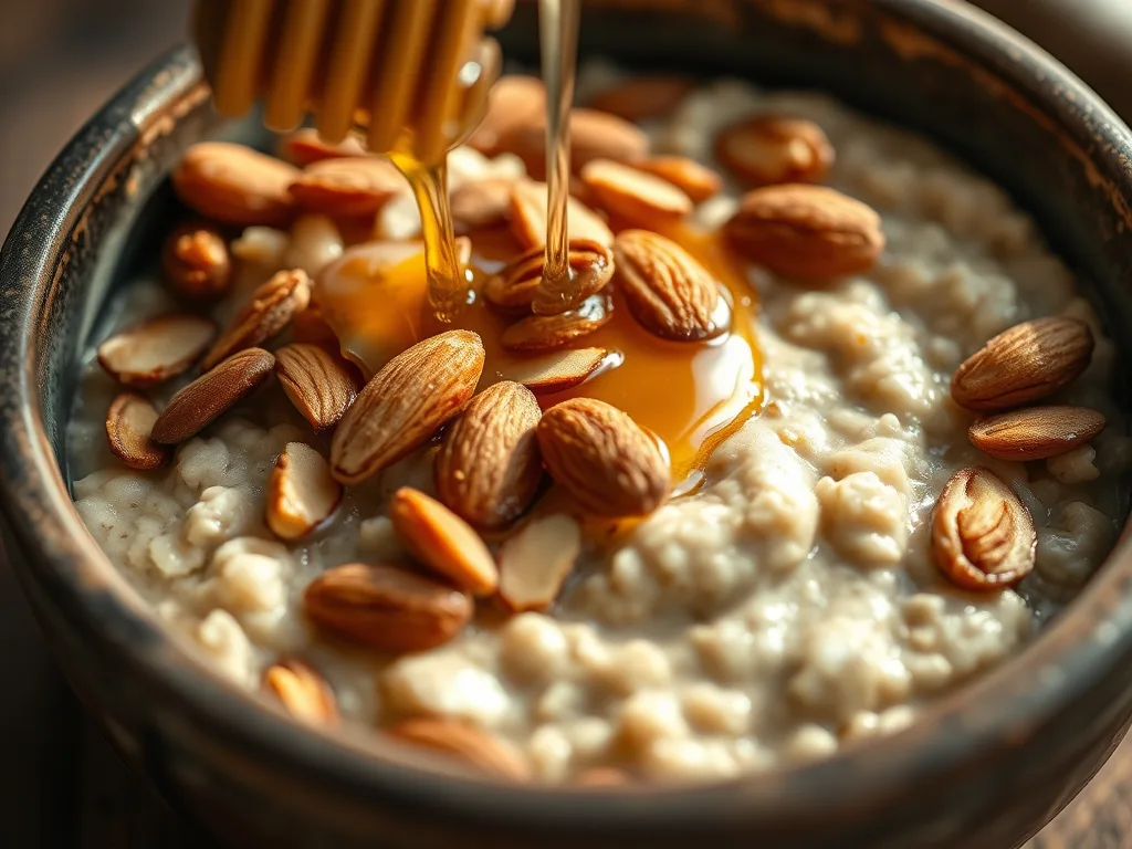 Golden Morning: authentic Toasted Almond Oatmeal