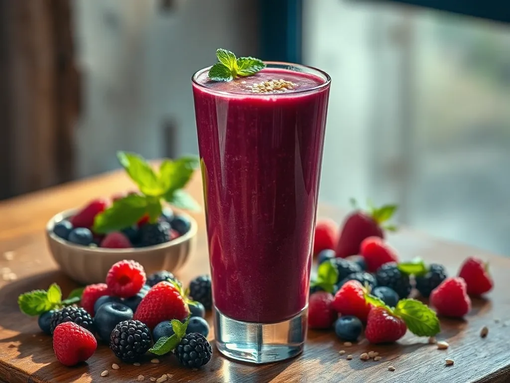 Vibrant Berry & Hemp Heart Power Smoothie