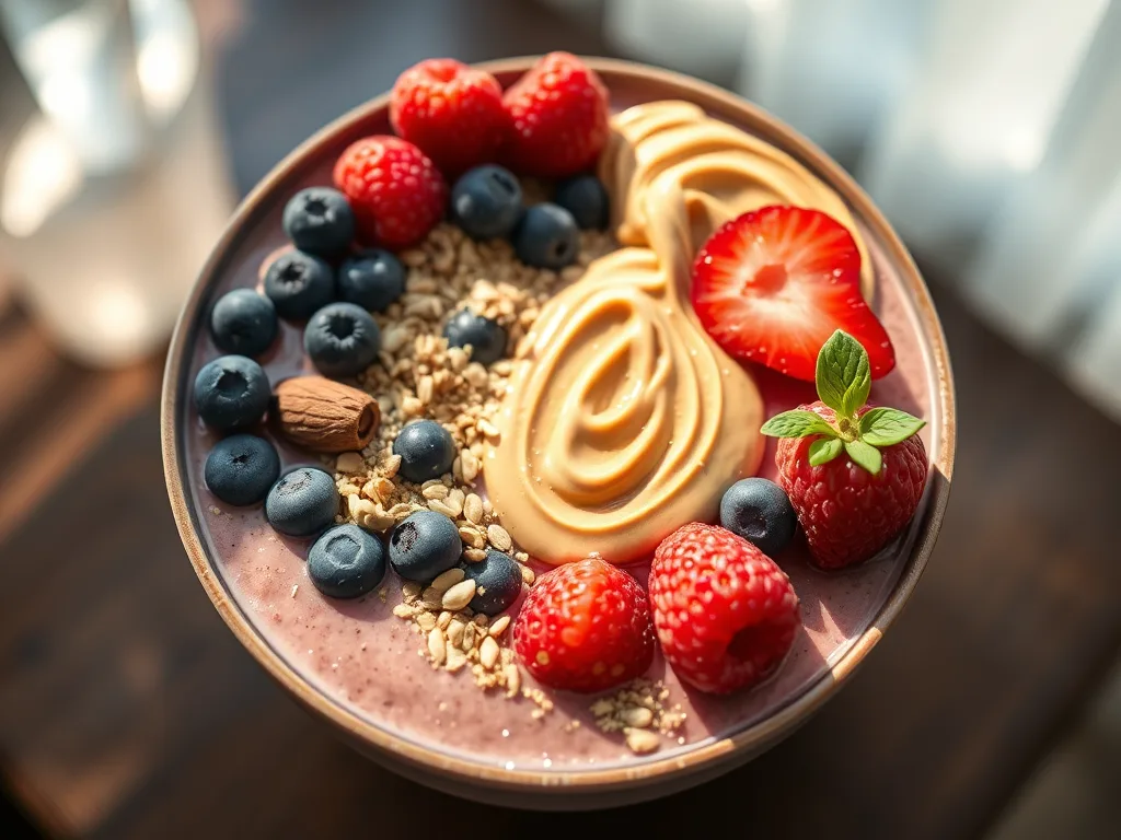 The Golden Hour Nut Butter Smoothie Bowl