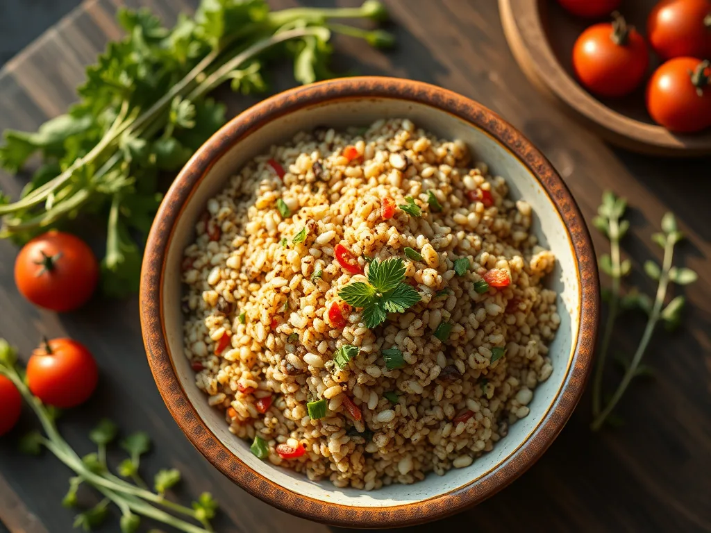 The Golden Harvest: authentic Mediterranean Quinoa Bowl