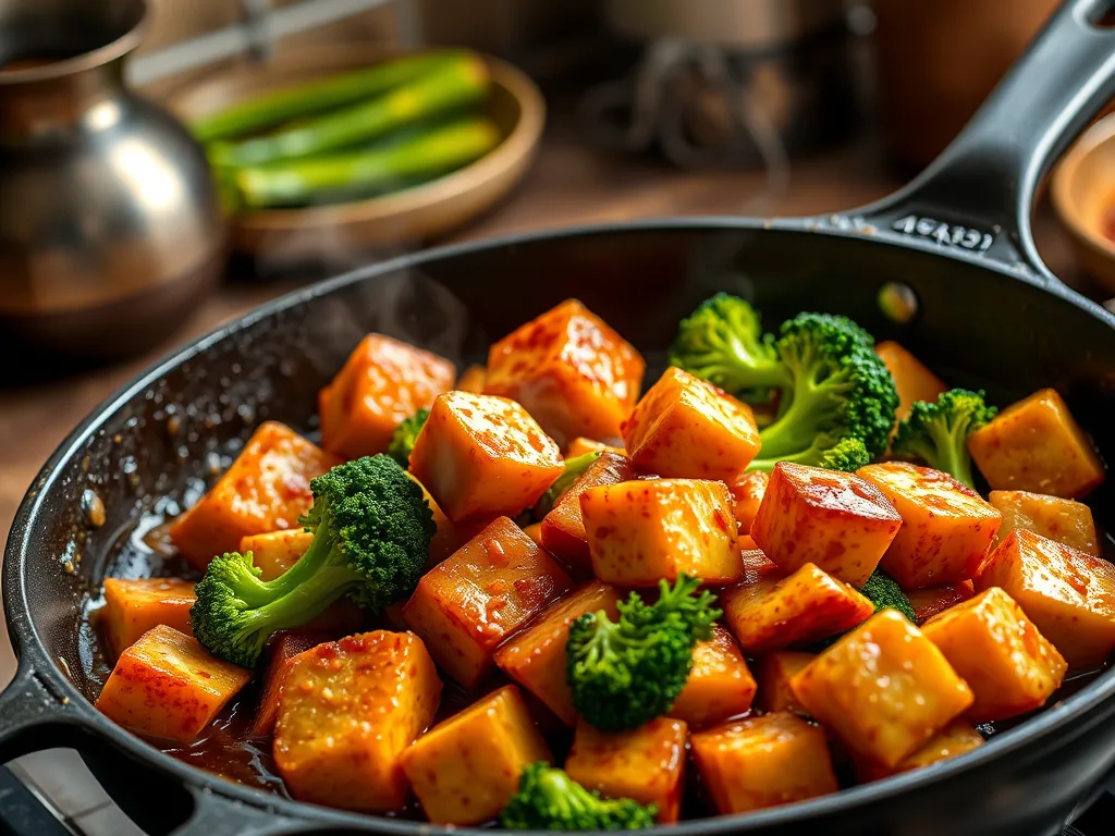The Golden Sear: Authentic Tofu Stir-Fry