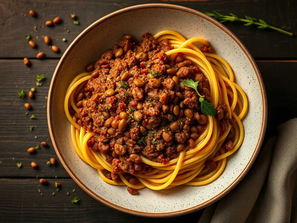 The authentic Lentil Bolognese: A Hearty, Plant-Based Masterpiece