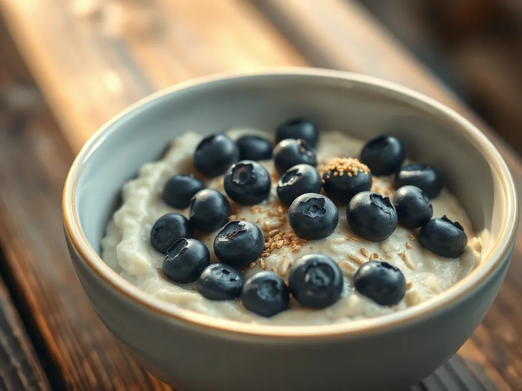 Authentic Steel-Cut Oats with Bursting Blueberries and Chia