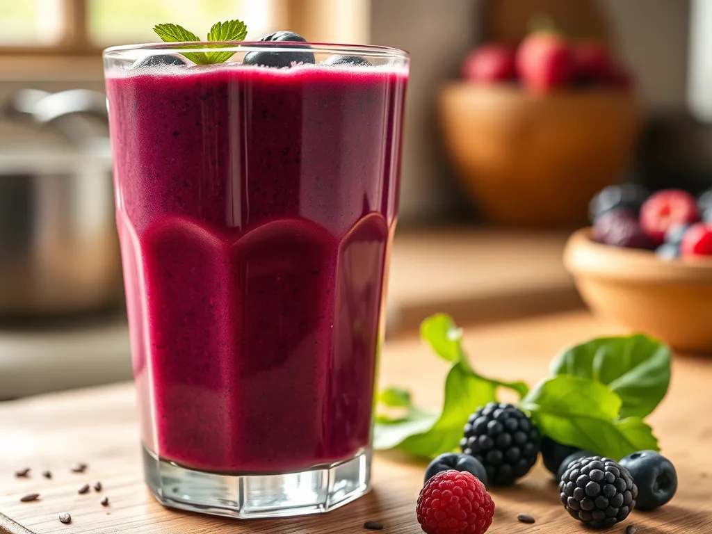 The Velvet Berry & Spinach Power Smoothie