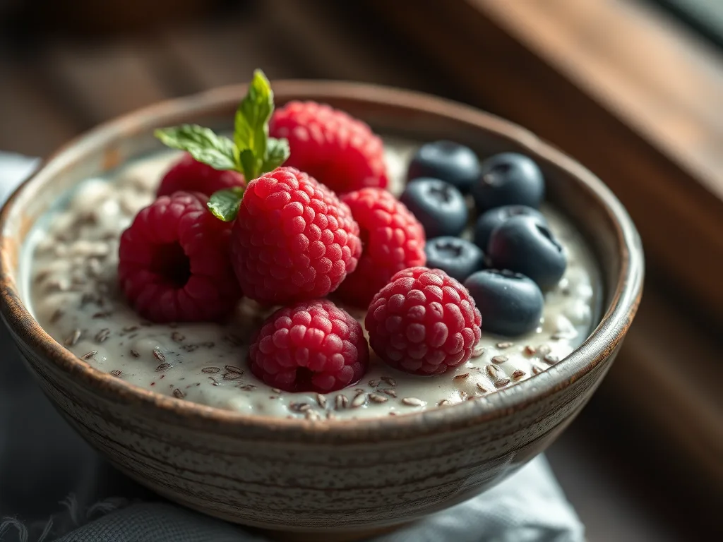 Sun-Kissed Chia and Flax Seed Breakfast Bowl