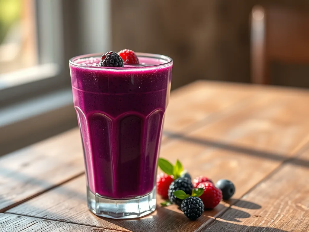 The Velvet Berry Vitality Protein Smoothie