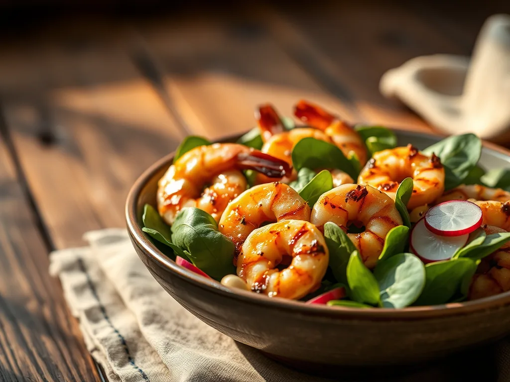 Zesty Grilled Shrimp & Baby Spinach Salad: An Authentic Masterpiece