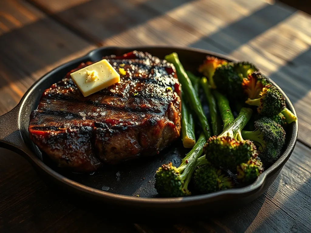 The Artisan’s Seared Steak & Charred Broccoli