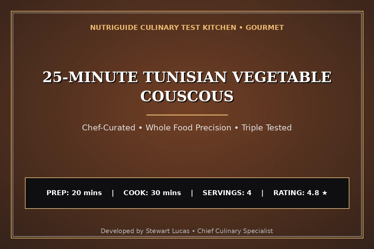 25-Minute Tunisian Vegetable Couscous