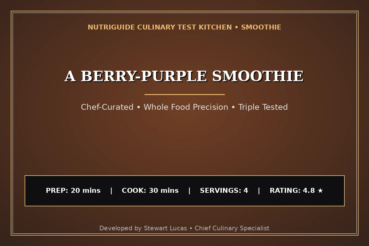 A Berry-Purple Smoothie