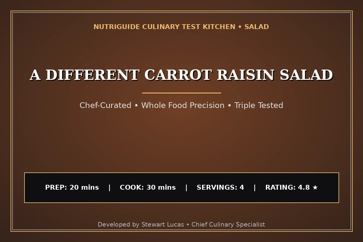 A Different Carrot Raisin Salad