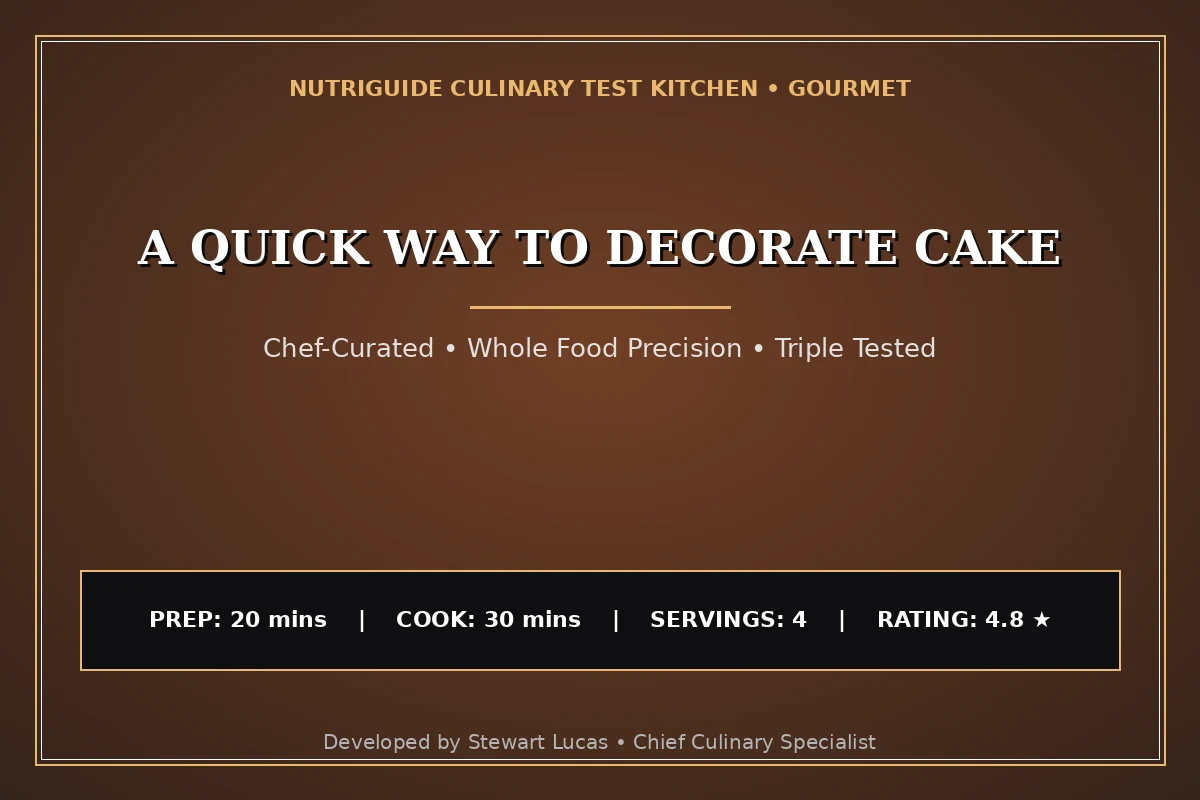 A Quick Way To Decorate Cake