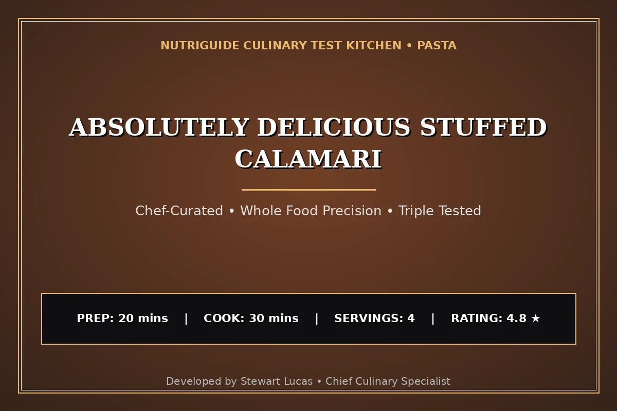 Absolutely Delicious Stuffed Calamari