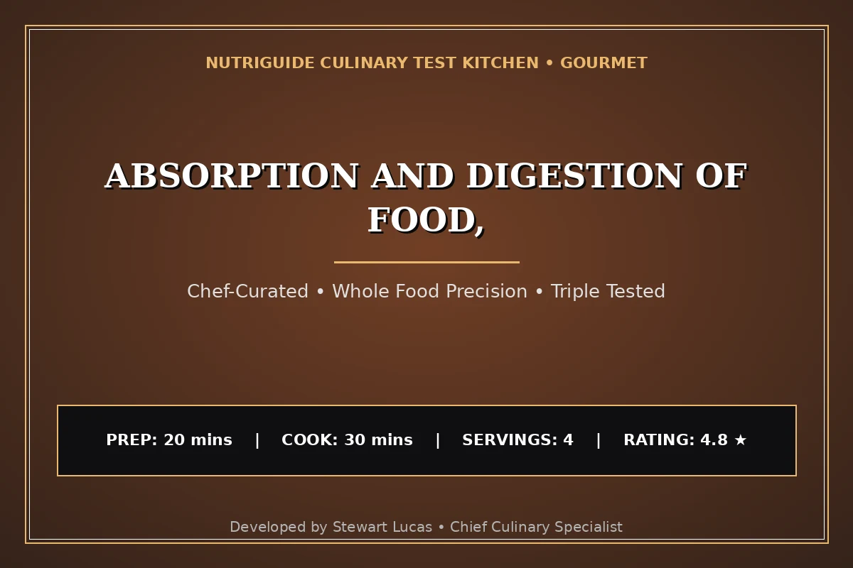 Absorption And Digestion Of Food,