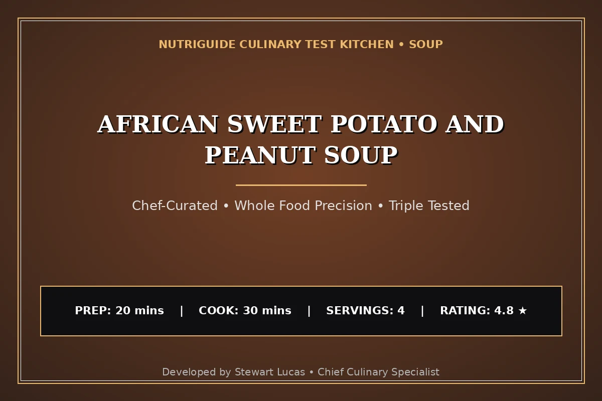 African Sweet Potato And Peanut Soup