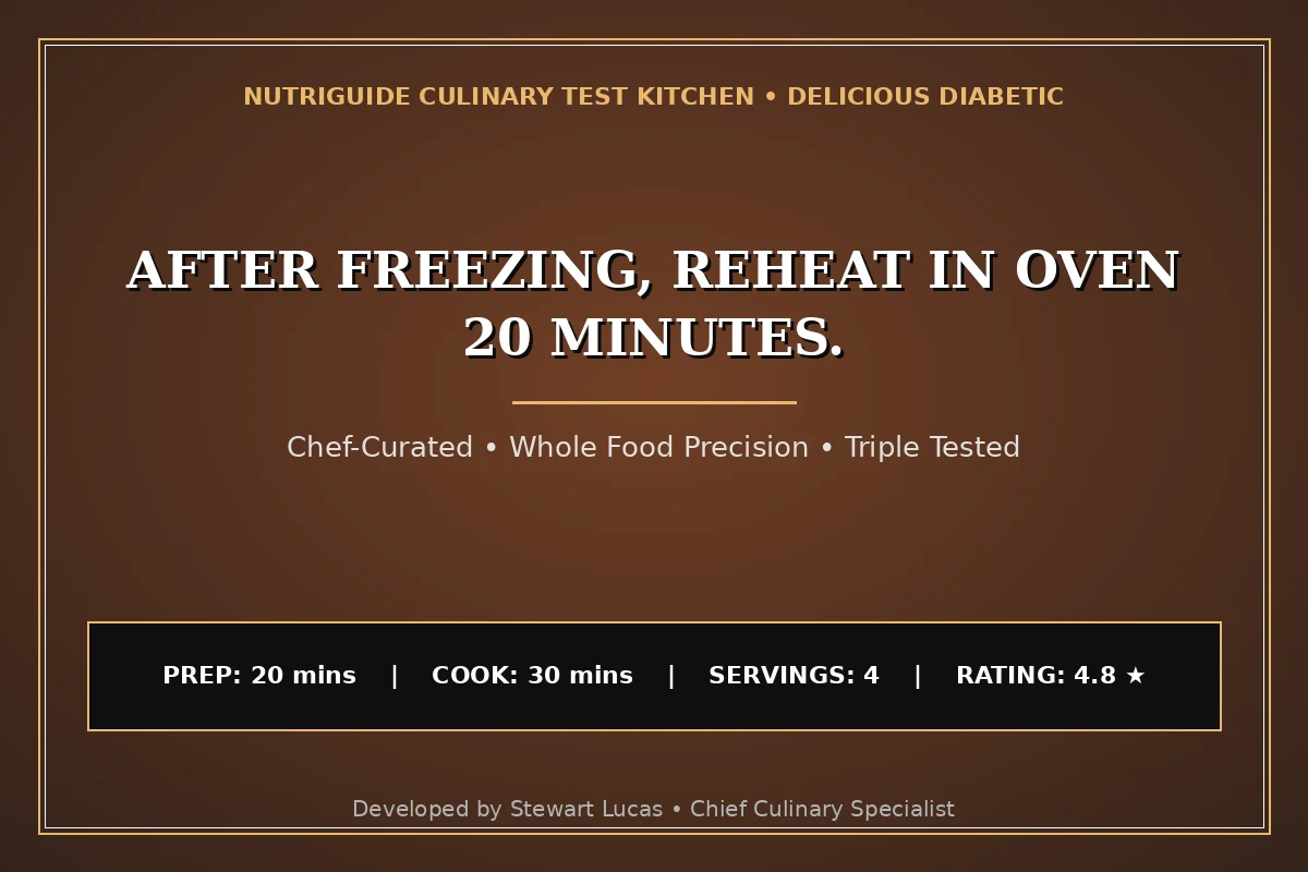 After Freezing, Reheat In Oven 20 Minutes.