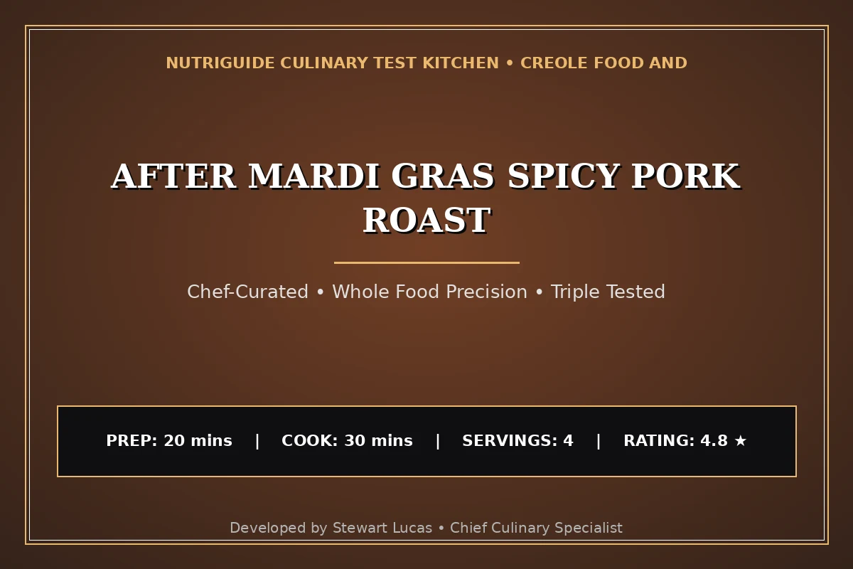 After Mardi Gras Spicy Pork Roast