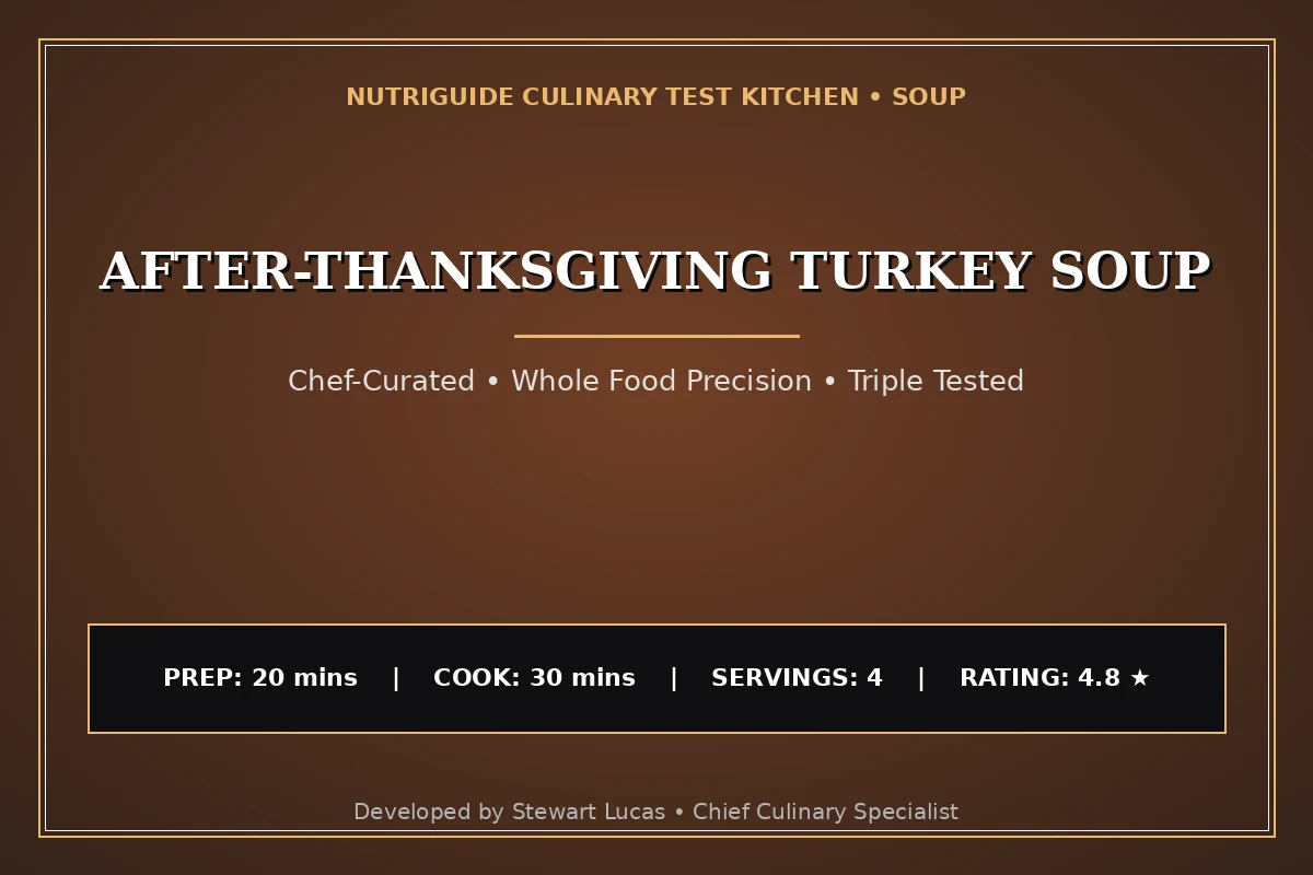 After-Thanksgiving Turkey Soup