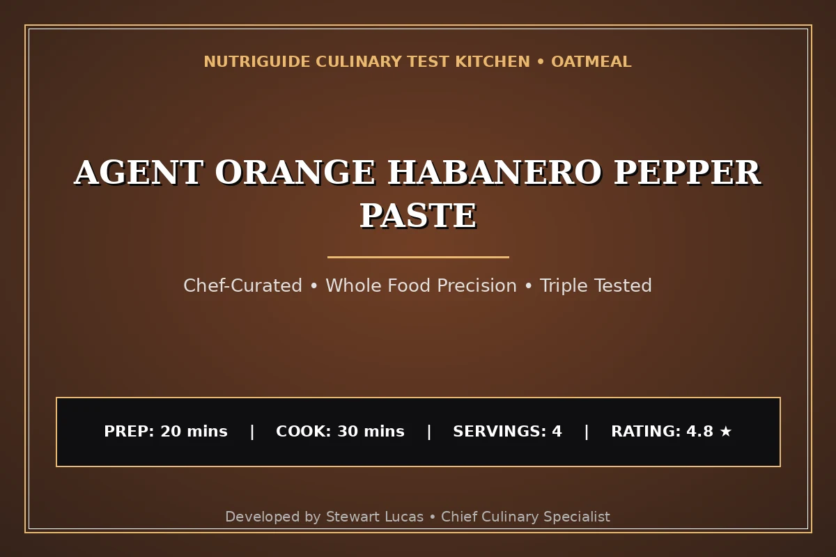 Agent Orange Habanero Pepper Paste