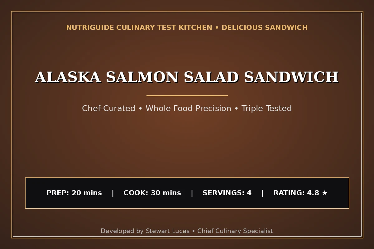 Alaska Salmon Salad Sandwich
