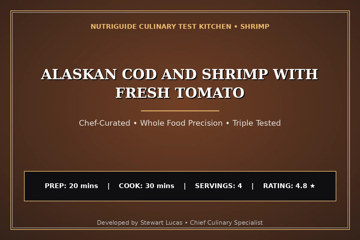 Alaskan Cod And Shrimp With Fresh Tomato
