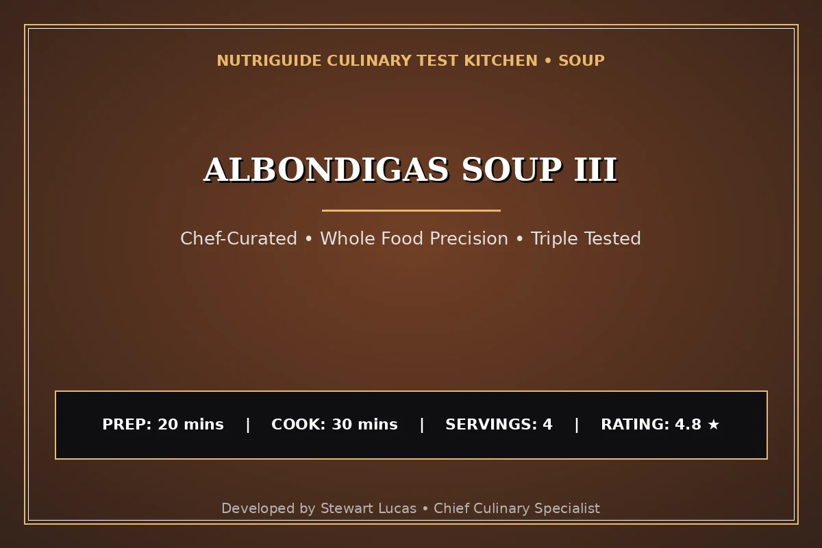 Albondigas Soup Iii