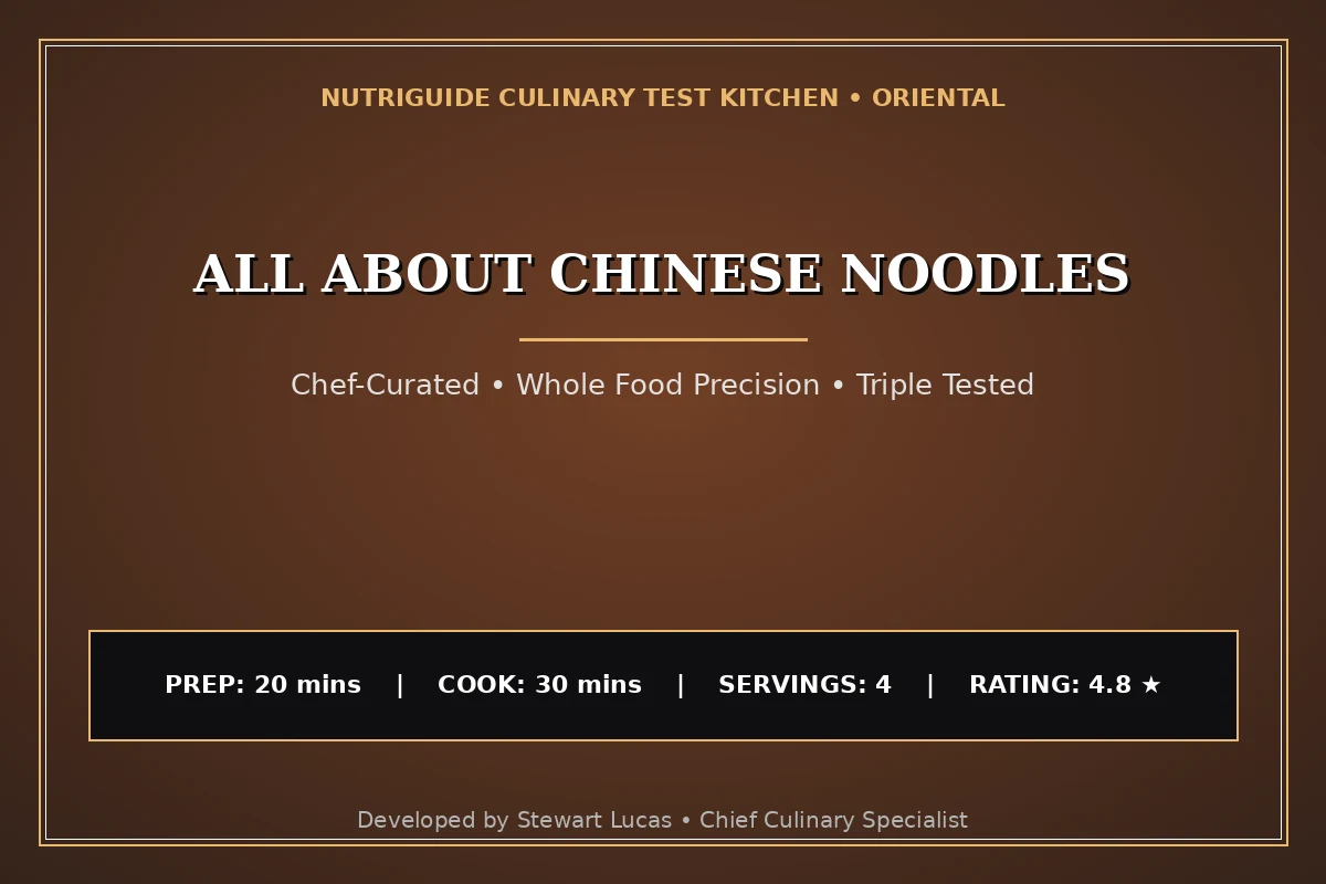 All About Chinese Noodles