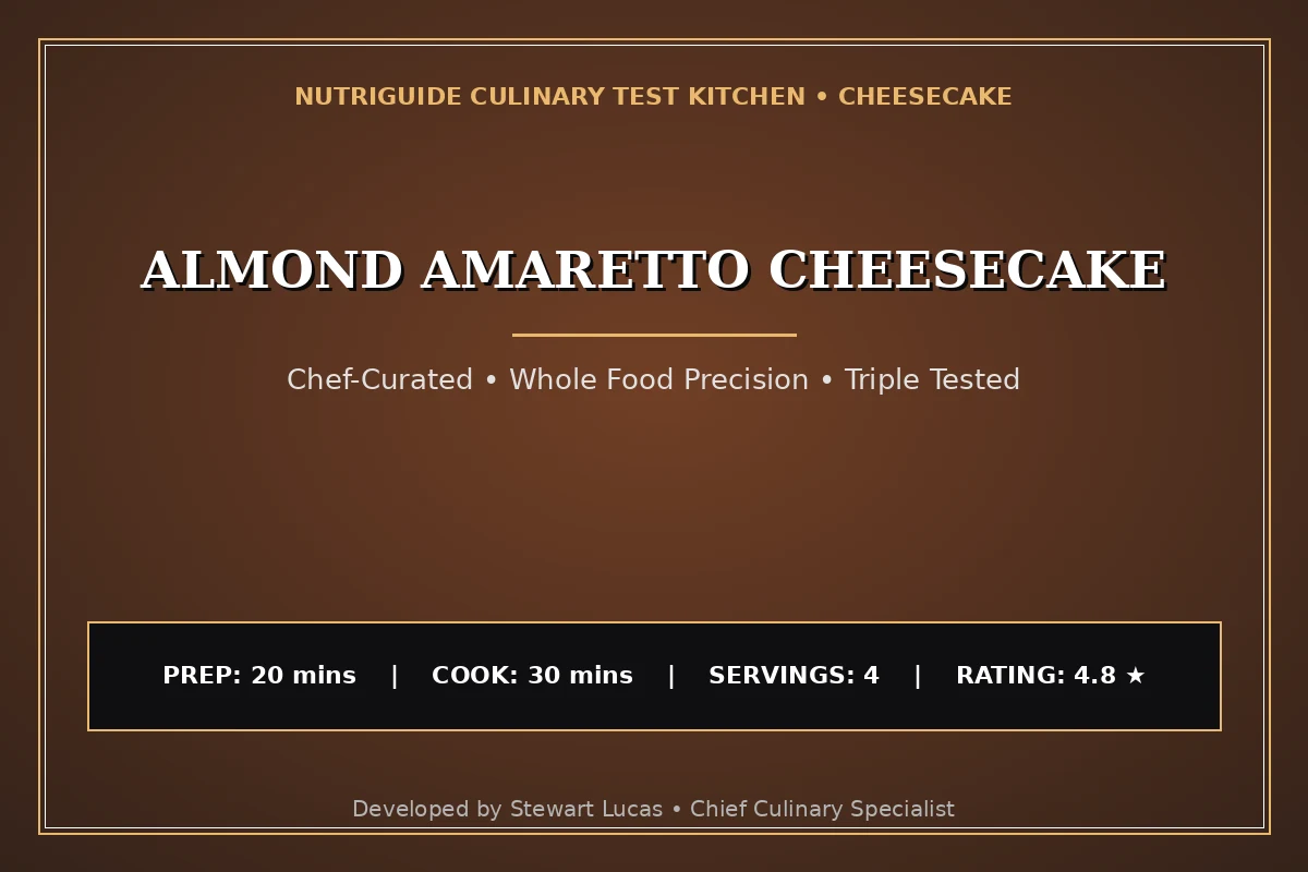 Almond Amaretto Cheesecake