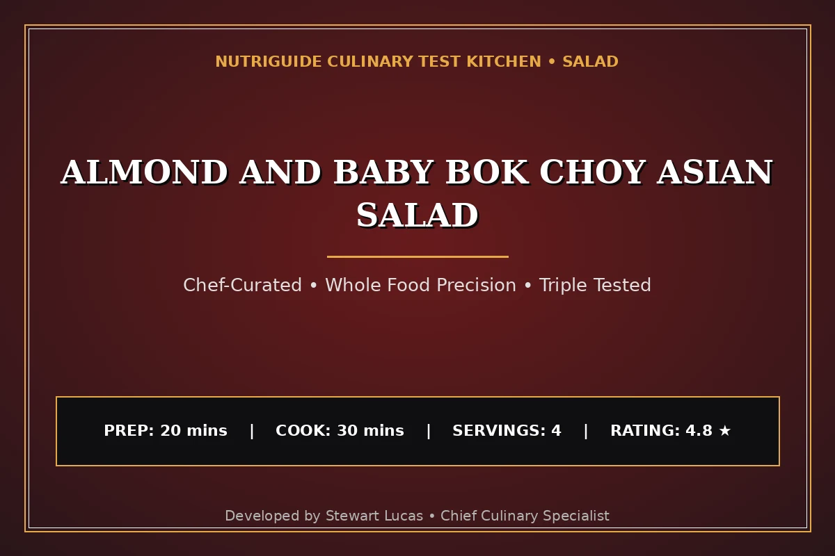Almond And Baby Bok Choy Asian Salad