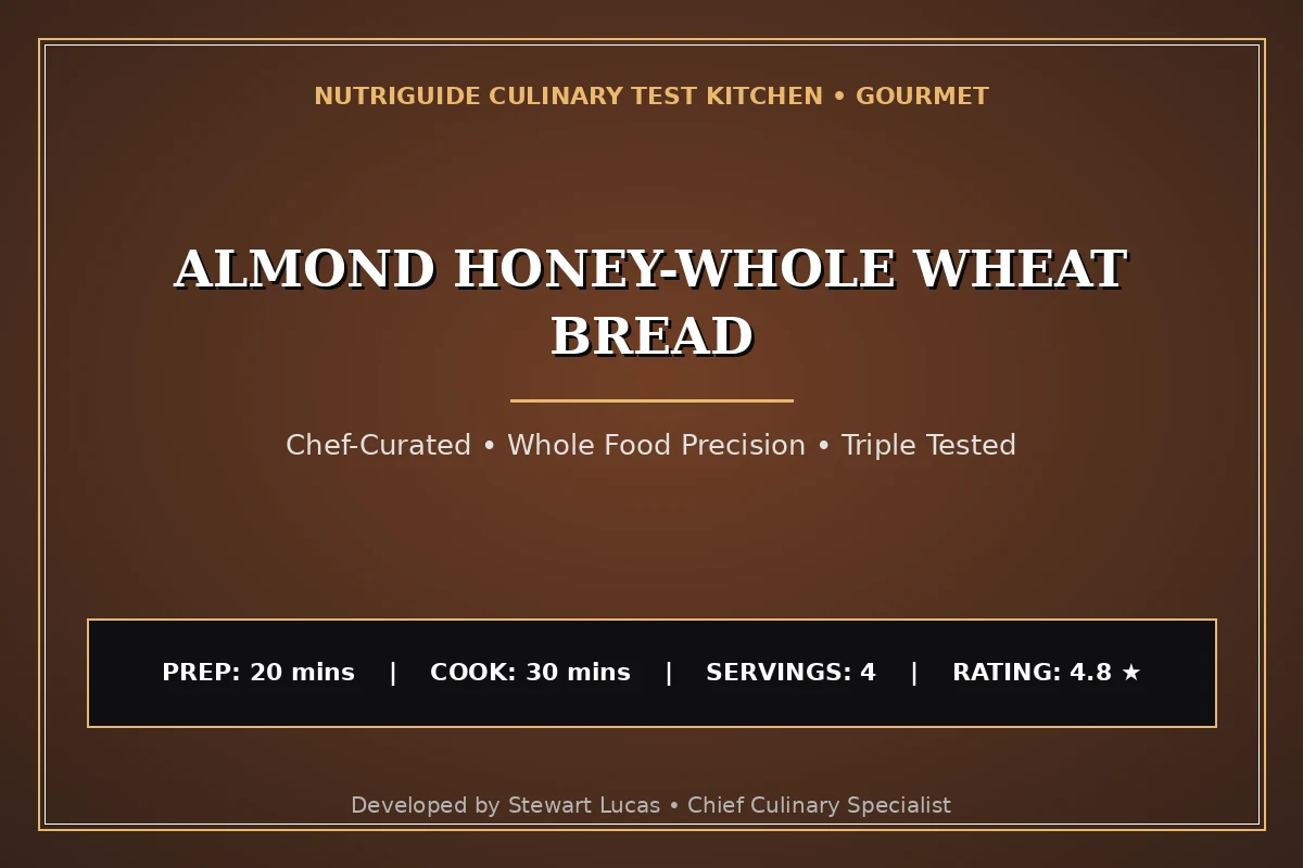 Almond Honey-Whole Wheat Bread