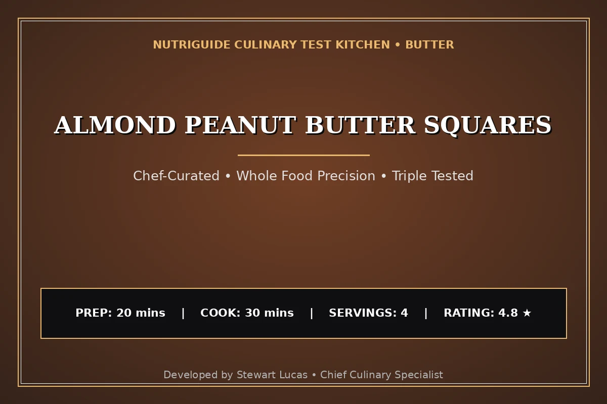 Almond Peanut Butter Squares