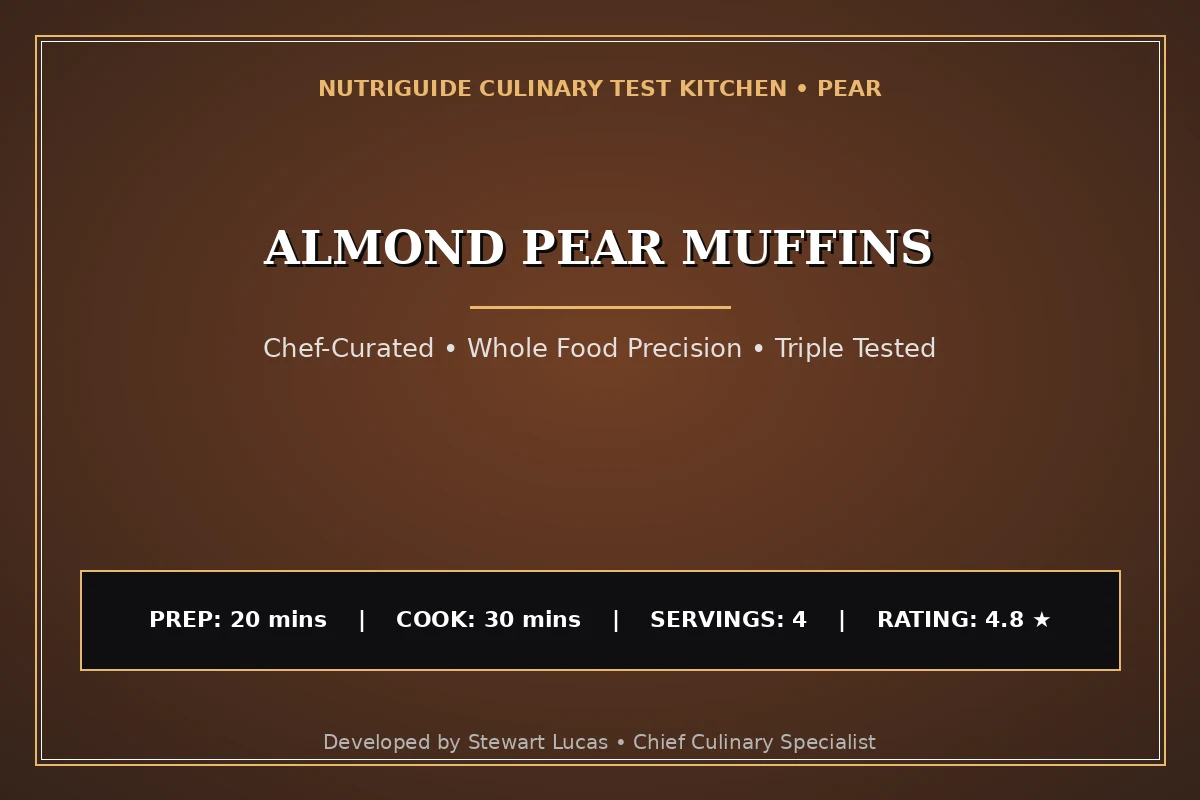 Almond Pear Muffins