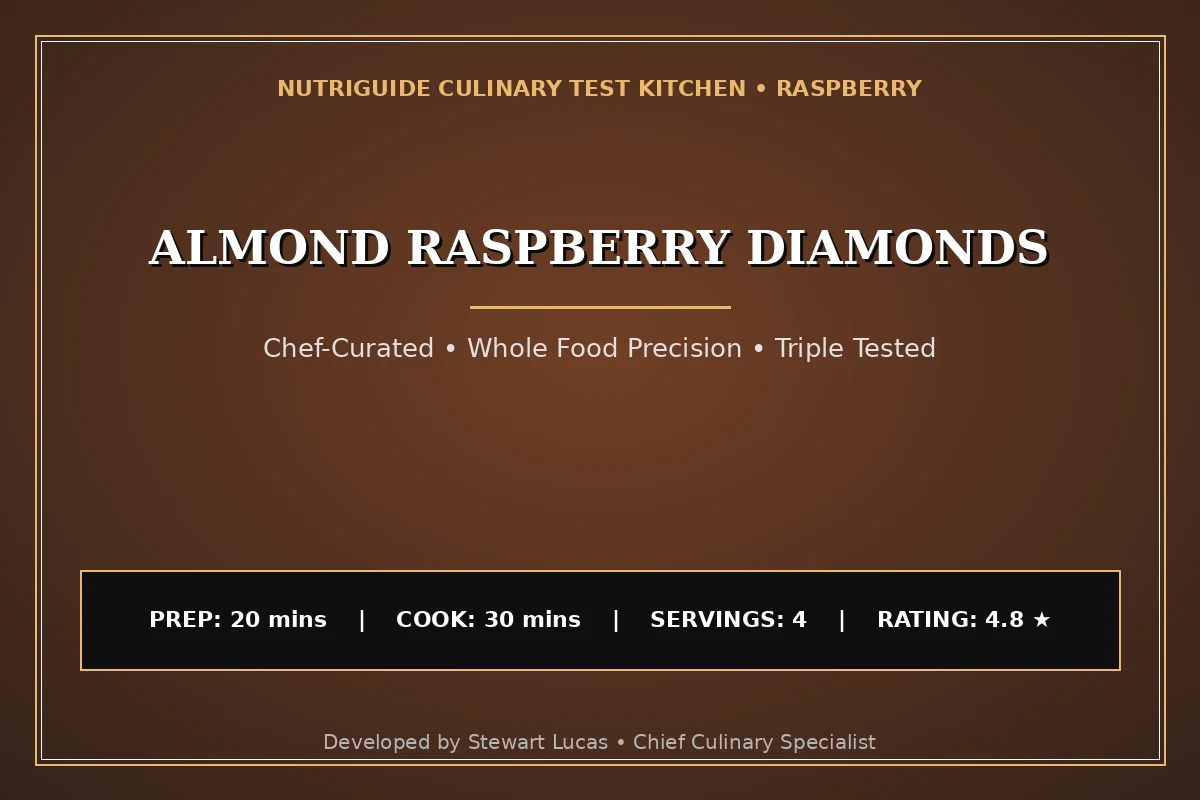 Almond Raspberry Diamonds