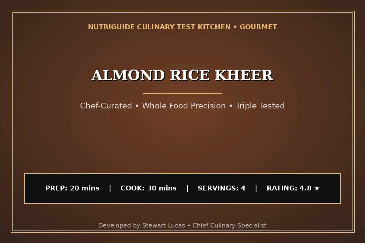 Almond Rice Kheer