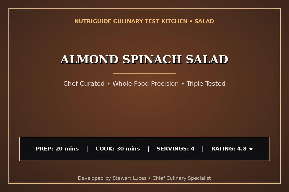 Almond Spinach Salad