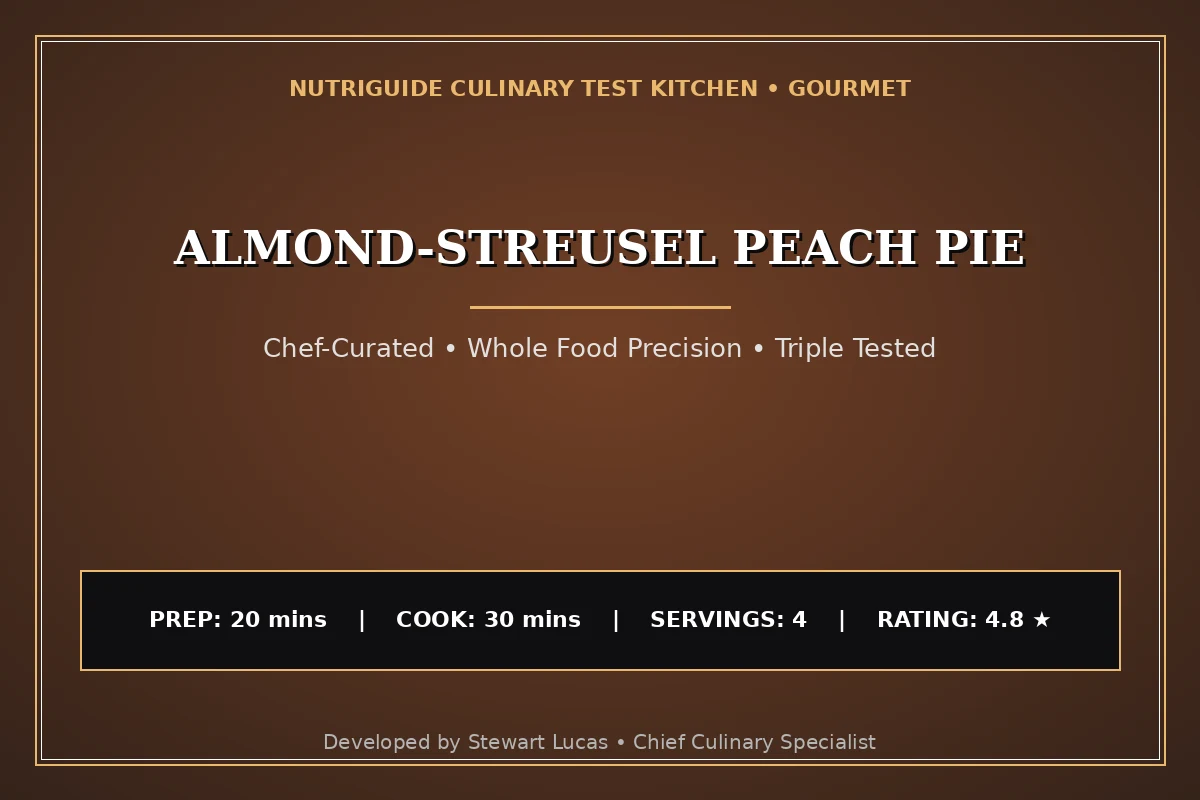 Almond-Streusel Peach Pie
