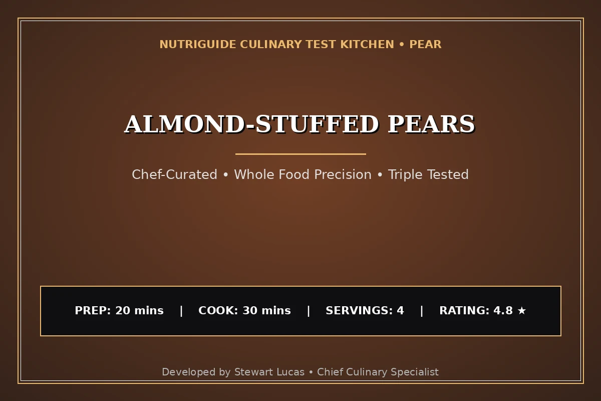 Almond-Stuffed Pears