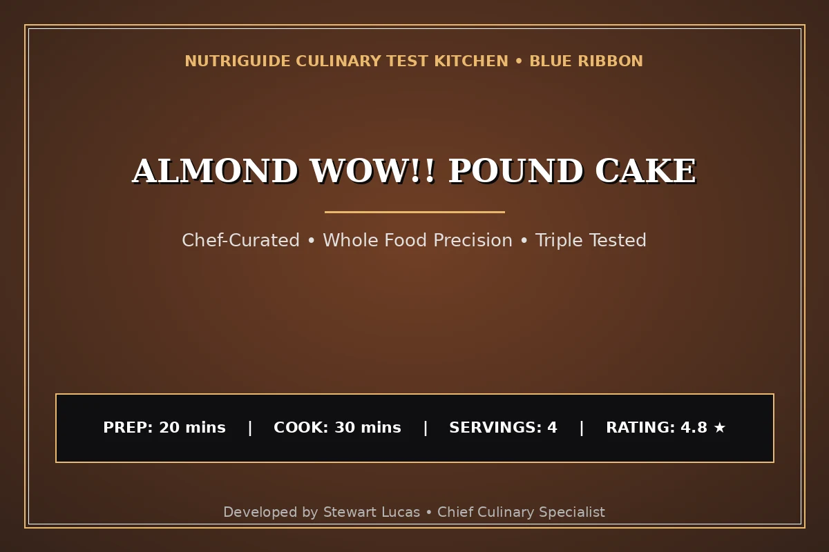 Almond Wow!! Pound Cake