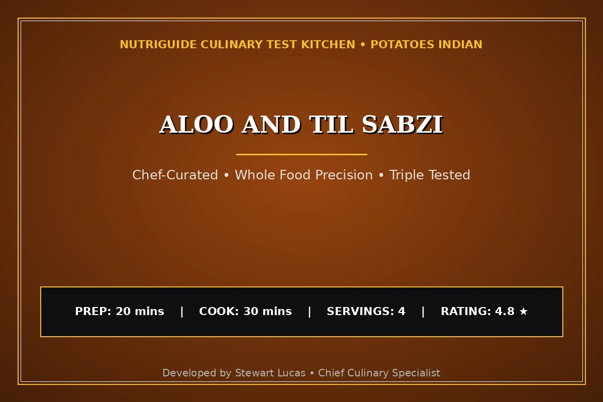 Aloo And Til Sabzi