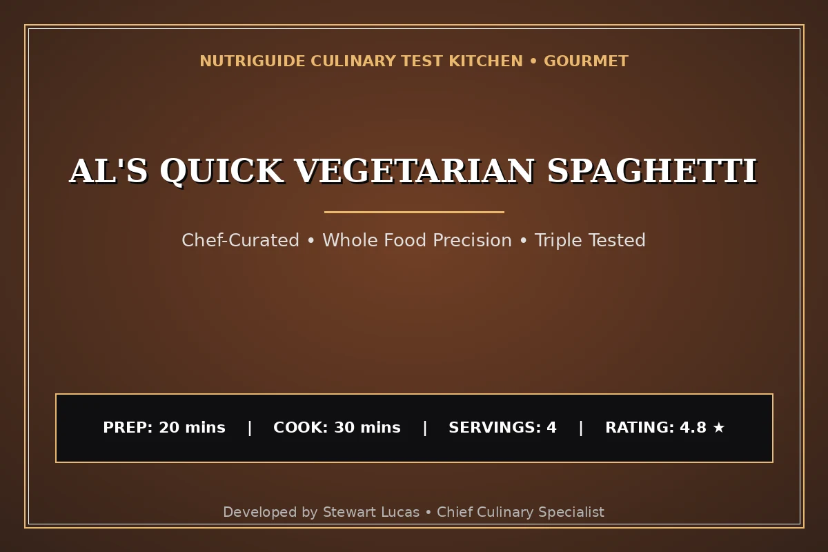 Al'S Quick Vegetarian Spaghetti