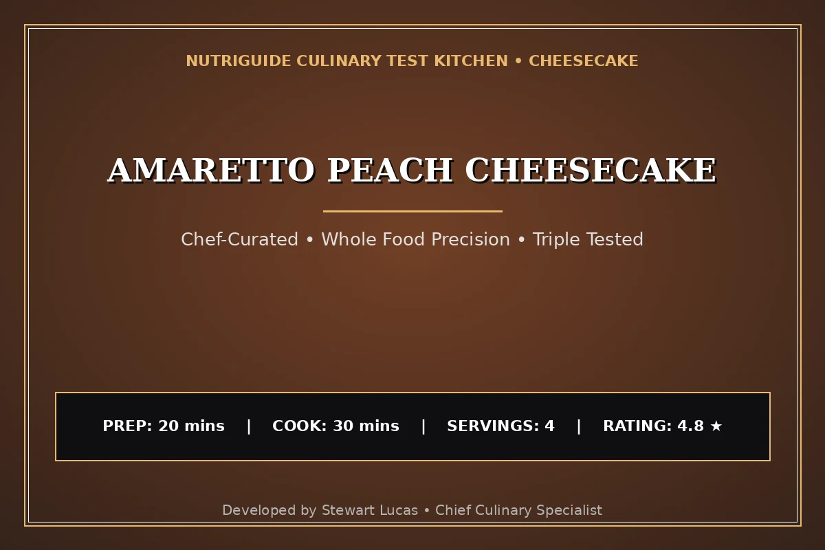 Amaretto Peach Cheesecake