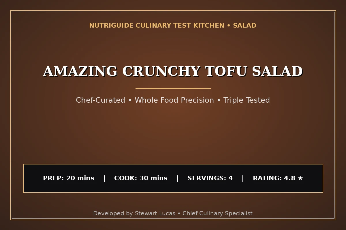 Amazing Crunchy Tofu Salad