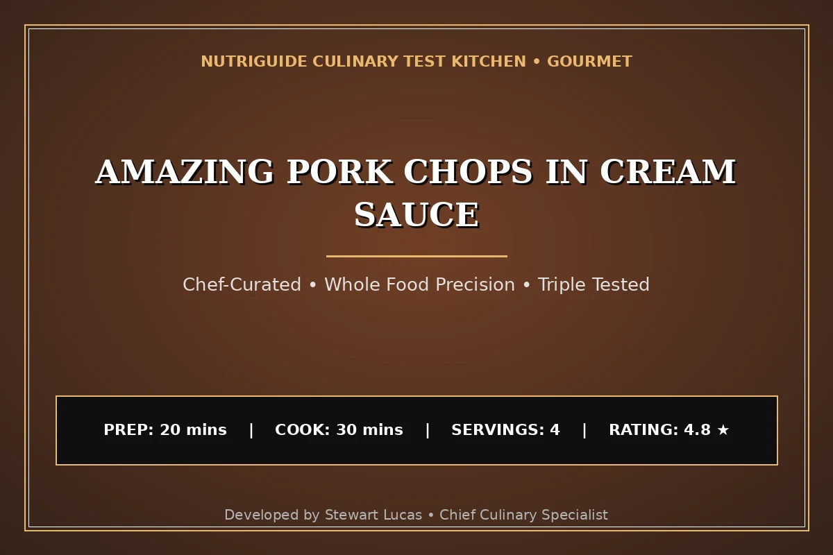 Amazing Pork Chops In Cream Sauce