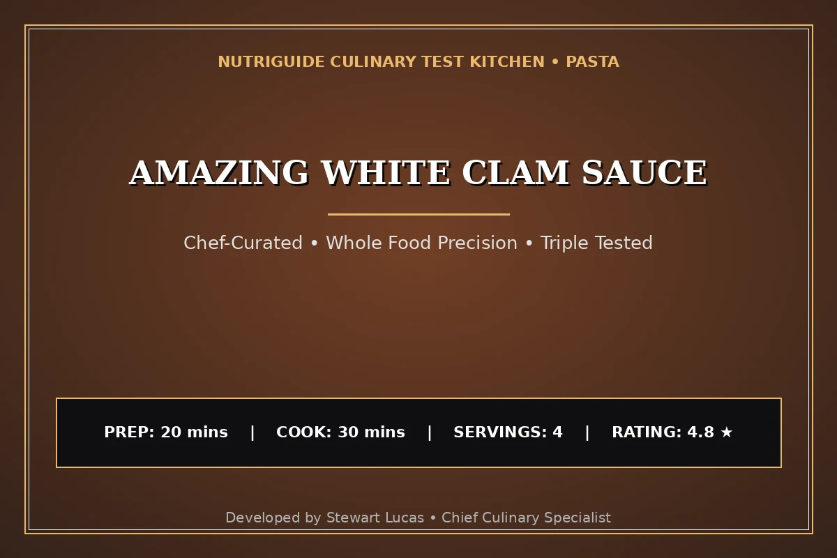 Amazing White Clam Sauce