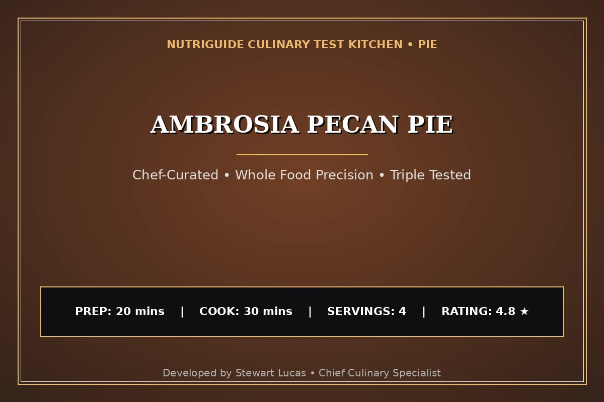 Ambrosia Pecan Pie
