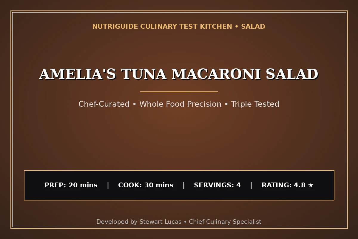 Amelia'S Tuna Macaroni Salad